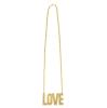 Collier doré "Love" 34,5 cm