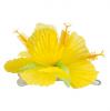 Pince pour cheveux "Hibiscus fleuri" jaune vue détaillée