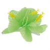 Pince pour cheveux "Hibiscus fleuri" vert vue détaillée