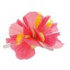 Pince pour cheveux "Hibiscus fleuri" rose vue détaillée