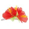 Pince pour cheveux "Hibiscus fleuri" - rouge vue détaillée