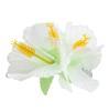 Pince pour cheveux "Hibiscus fleuri" blanc vue détaillée