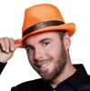 Chapeau "Trilby" - orange fluo - exemple