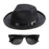 Chapeau et lunettes "Blues Man" 2 pcs. 