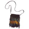 Sacoche d'indienne avec plumes