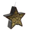 Bougie "Flocons de neige scintillants" 7 cm - noir