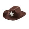 Chapeau de Cowboy pour enfant "Shérif" - marron