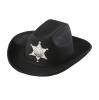 Chapeau de Cowboy pour enfant "Shérif" - noir