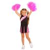 Costume pour enfant "Cheerleader" noir-fuschia - 1 