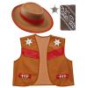 Costume pour enfant "Wild Cowboy" 4 pcs. - marron - 1 
