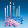 12 bougies d'anniversaire classiques avec supports