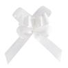10 petits noeuds en paillettes à tirer - blanc