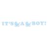 Guirlande de lettres "Baby Party" 170 cm - bleu clair