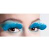 Faux cils en plume - bleu clair