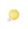 Lampion uni 3 pcs - 15 cm-jaune