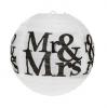 2 lampions "Mr & Mrs"