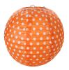 2 lampions à pois - orange