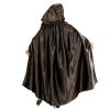 Longue cape noire avec capuche 152 cm - 3 