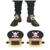 Boucles de chaussures faux cuir "Pirate" - 1 