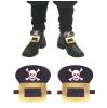 Boucles de chaussures faux cuir "Pirate" - 1 