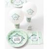 8 ballons de baudruche "With love" - vert menthe exemple