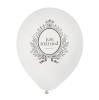 8 ballons de baudruche "Just Married" - blanc
