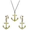 Set de bijoux maritimes "Ancre" 3 pcs