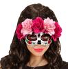 Masque "Dia de los Muertos" avec roses roses - 2 
