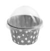 Mini caissettes à muffins "Polka Dots" 3 cm - gris