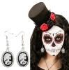 Boucles d´oreilles "Camée avec tête de mort" - 1 