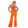 Pantalon pattes d´eph orange pour femme - vue de dos