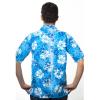 Chemise hawaïenne Pacific Flower bleu - dos