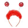 Serre-tête "Paillettes-Party" - rouge - 1 