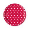 10 assiettes en carton "Happy Day" - rouge