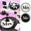 10 assiettes en carton "Mr & Mrs"