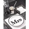 10 assiettes en carton "Mr & Mrs" - Mrs - exemple