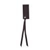 12 cartons nominatifs personnalisables avec ruban en satin - noir