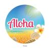 Déco murale "Aloha Beach Party" 36 cm - recto