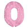 Ballon en alu rose "Anniversaire étoilé" 96,5 cm