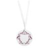 12 cartons personnalisables ronds "With love" - rose vif