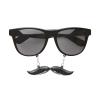 Lunettes de soleil noires avec moustache