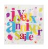 20 serviettes "Anniversaire haut en couleurs"