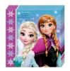 20 serviettes "La scintillante reine des neiges" - face 1