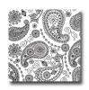 20 serviettes "Motif Paisley" - noir