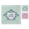 20 serviettes "With love"