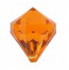 6 diamants de déco "Pierres précieuses colorées" - orange