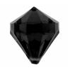 6 diamants de déco "Pierres précieuses colorées" - noir