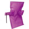 10 housses de chaise avec noeud en intissé - lilas