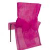10 housses de chaise avec noeud en intissé - rose vif