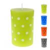 Bougie cylindrique "Polka Dots" 11 cm